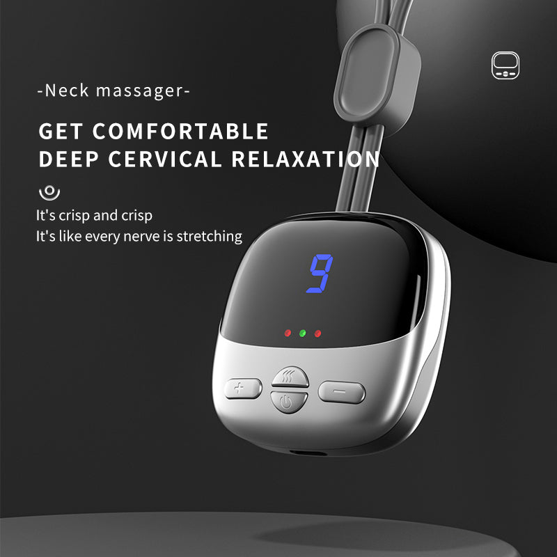 Portable Heated Neck Massager – Mini Neck & Shoulder Relaxer with Warm Compress