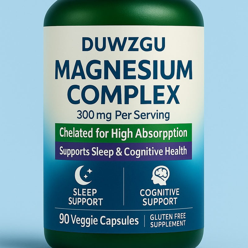 Magnesium Glycinate & L-Theanine Capsules – Calm & Sleep Support, 90 Count