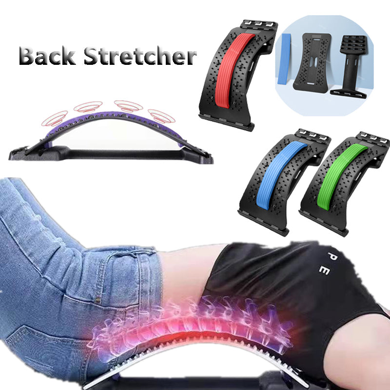 Adjustable Back Stretcher – Lumbar Support & Spine Stretching Board