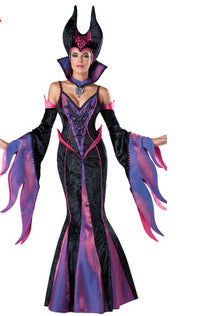 Women's Purple Queen Costume – Velvet Royal Halloween Gown