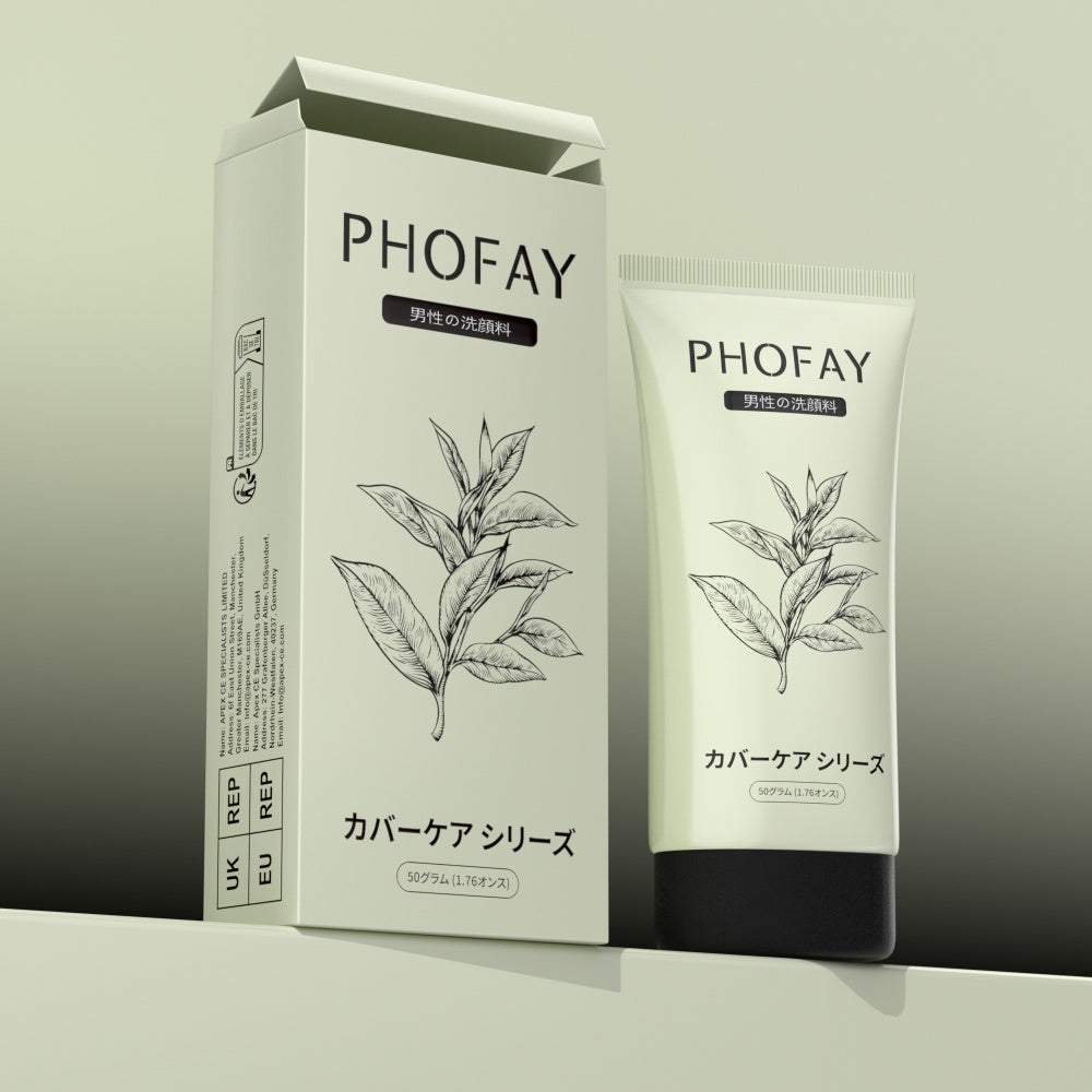 PHOFAY Gentle Facial Cleanser – Deep Pore Cleansing Foam Face Wash