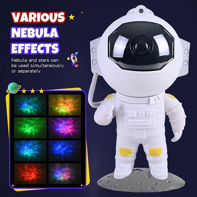 Astronaut Galaxy Star Projector – Starry Sky & Nebula Night Light for Bedroom