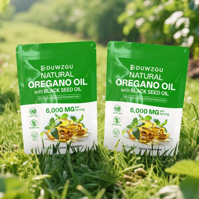 Oregano Oil & Black Seed Oil Softgels – 6000mg Immune Support, 300 Count