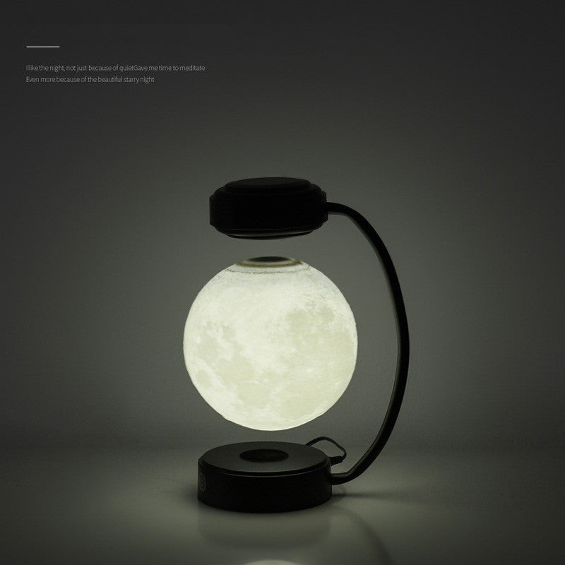 Levitating 3D Moon Lamp – Magnetic Floating LED Night Light
