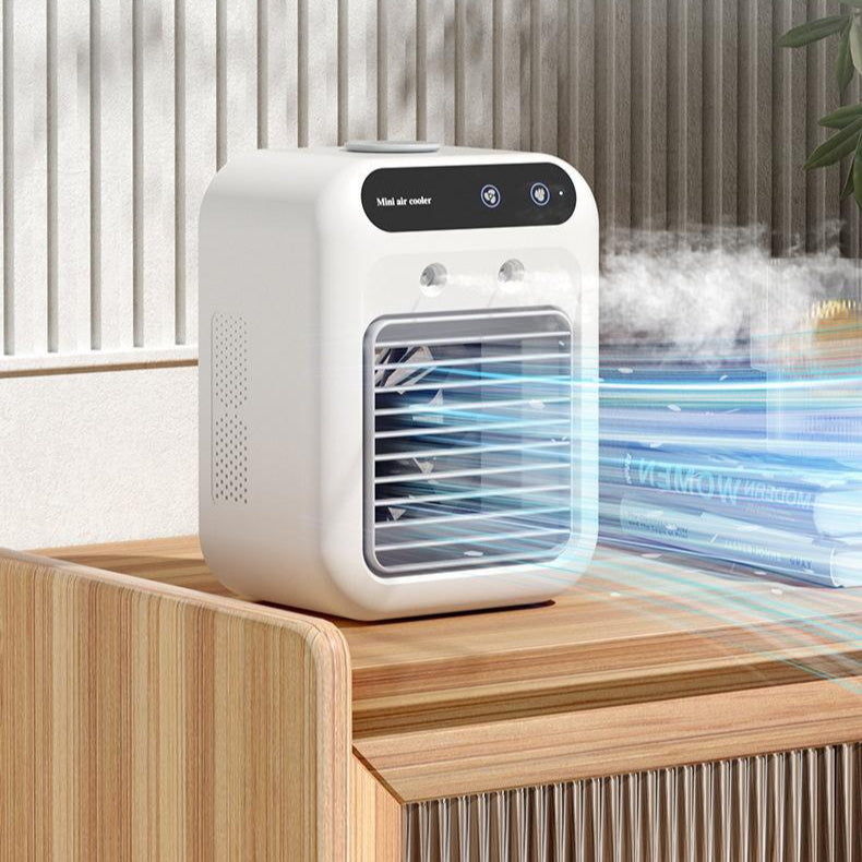 Portable Evaporative Air Cooler – Mini Mist Fan & Humidifier for Room & Desk