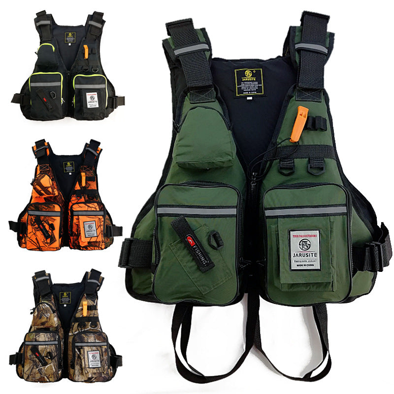 Fishing Flotation Vest – Foam Buoyancy Vest with 16 Pockets